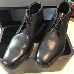 Geox Black Leather Men's Boots